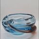 1960s ashtray or catch-all in blown and handcrafted Murano glass. Made in Italy.
