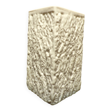 Ingrid brutalist vase in opaline