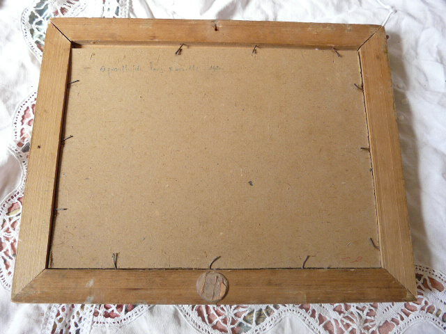 watercolor signed Louis Ravaille 1920 in Montparnasse frame