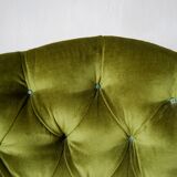Chair padded green toad