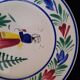 Large HB Quimper Plate Breton Decor Hand-Painted Vintage 27cm