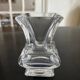 small crystal vase