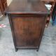 Solid wood chest of drawers with 3 patinated varnished drawers