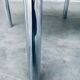 Mid-Century Smoked Glass & Chromed Steel Square Dining Table attributed to Sergio Mazza for Cinova, Italy, 1970s