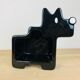 Vide poche chien céramique noire