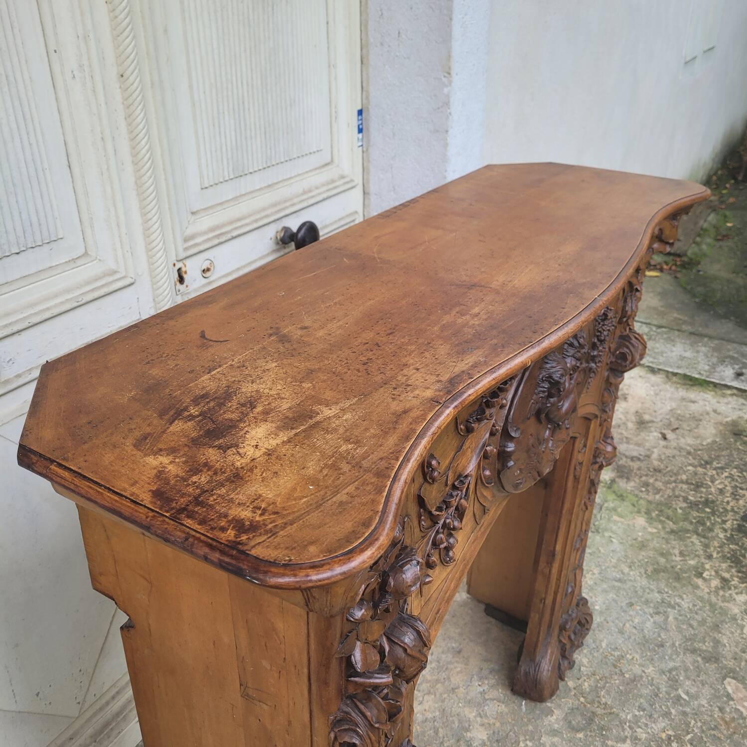 Art Nouveau fireplace.