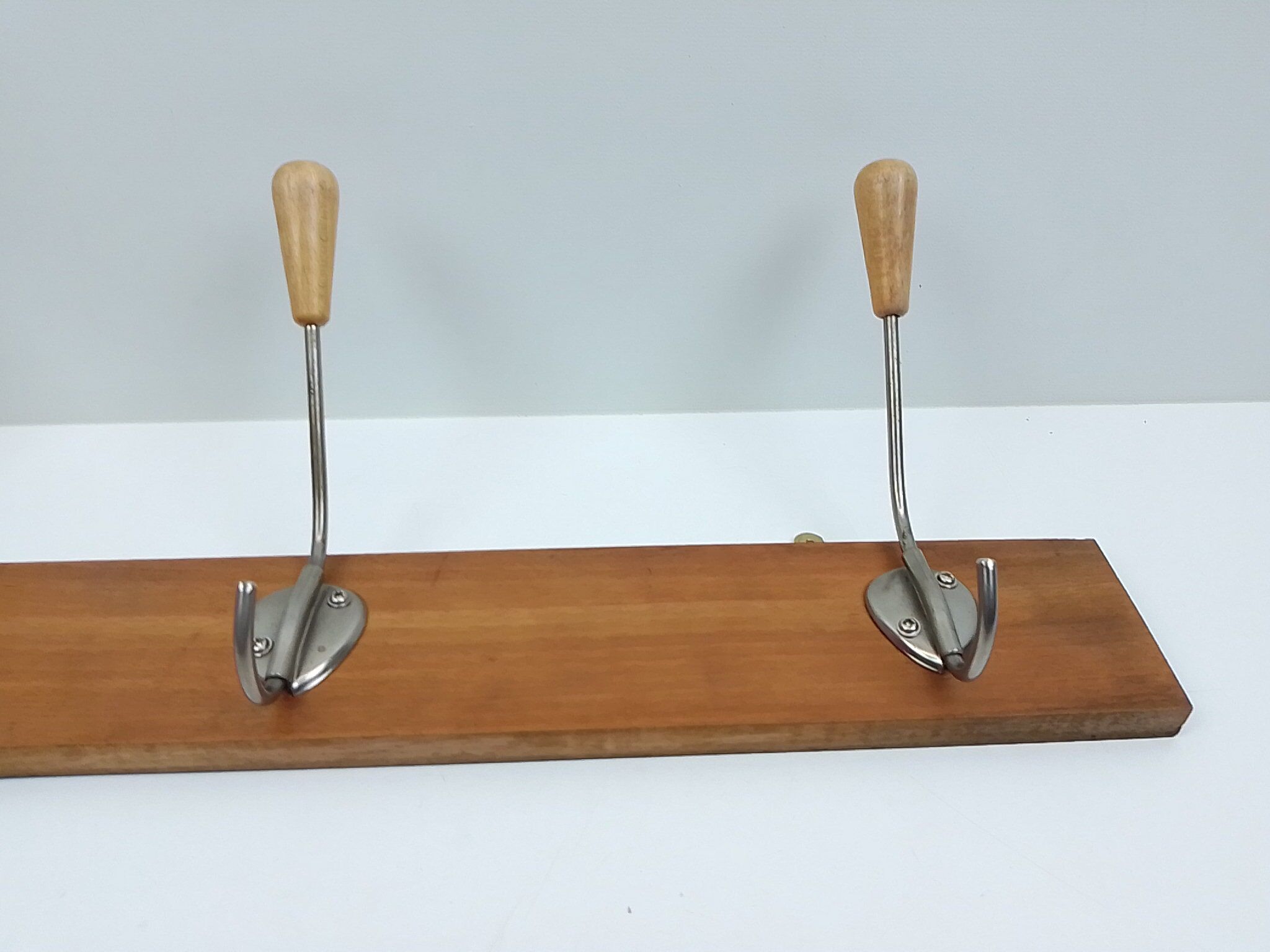 Vintage style hook 3 hooks in wood and metal