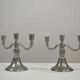 Rare pair of Pewter Candle Holders, Model 224 by GAB Tenn, Sweden, 1932