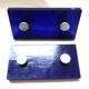 Vintage Door Handles • Solid Glass • Cobalt Blue • 1960