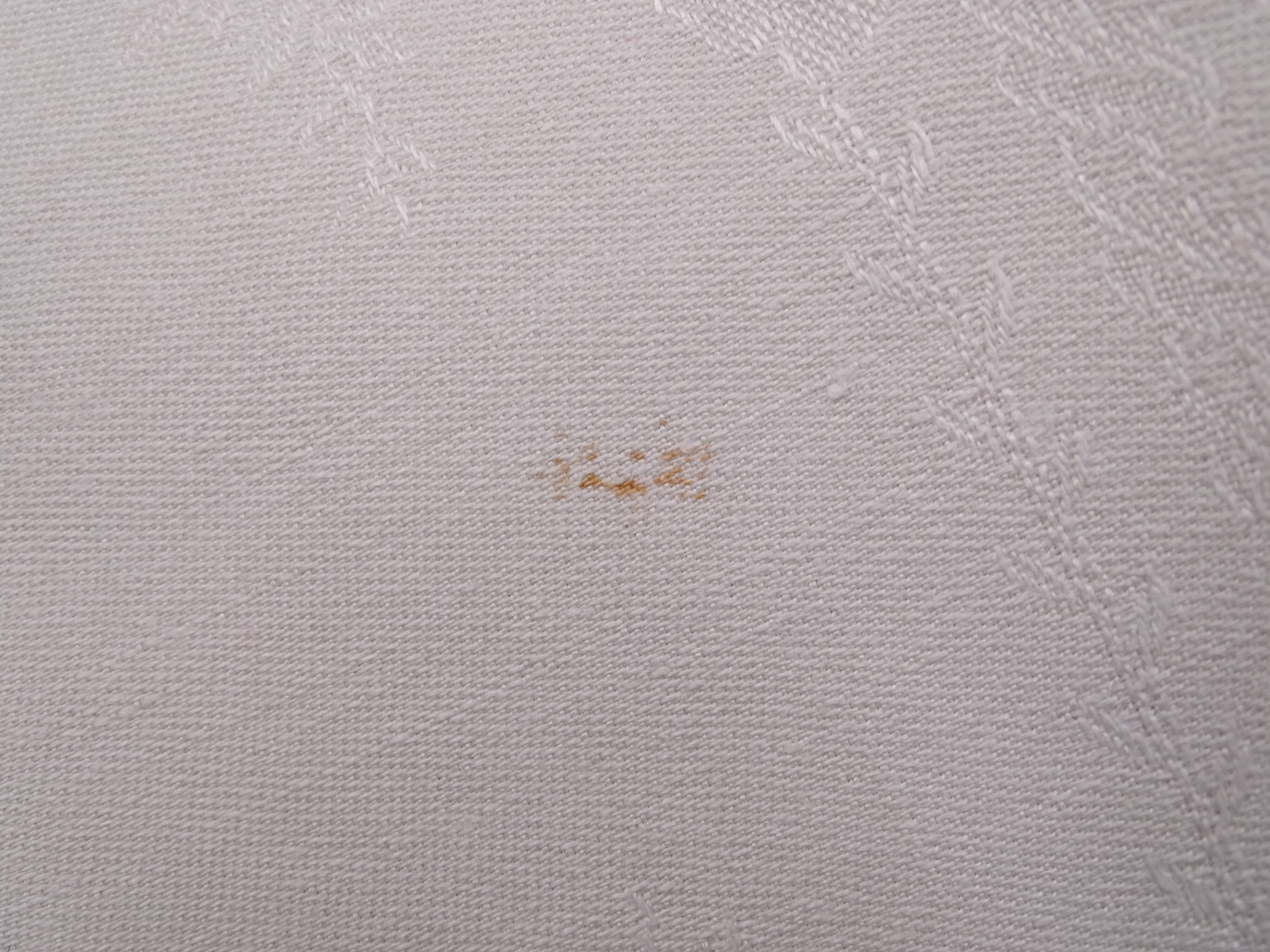 12 monogrammed cotton pad towels AL - Circa 1900