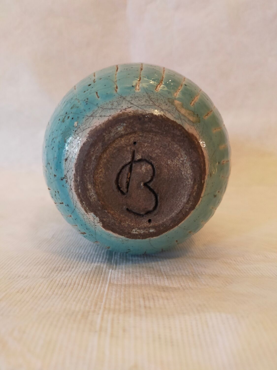 Ceramic vase by Jean Besnard, signed 1930/40