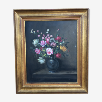 Painting on canvas bouquet of flowers