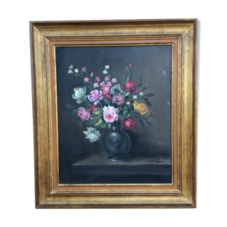 Painting on canvas bouquet of flowers