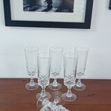 Set of 7 champagne flutes