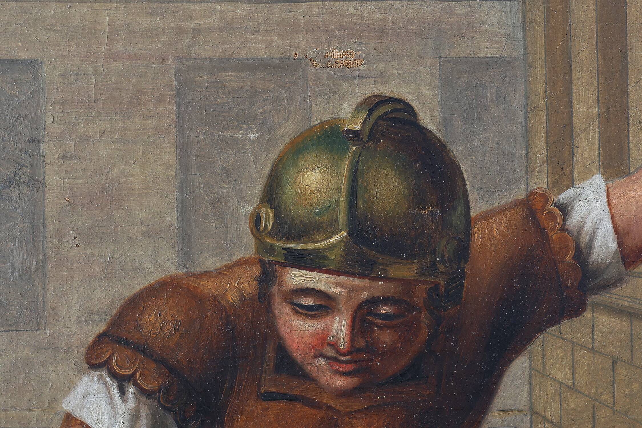 Flemish Religious Painting of the Passion of Christ, Belgium ca. 1900