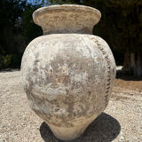 Ancient terracotta pottery jar from the 19th century