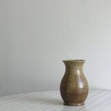 Small pyrite stoneware vase, rustic or country chic decoration