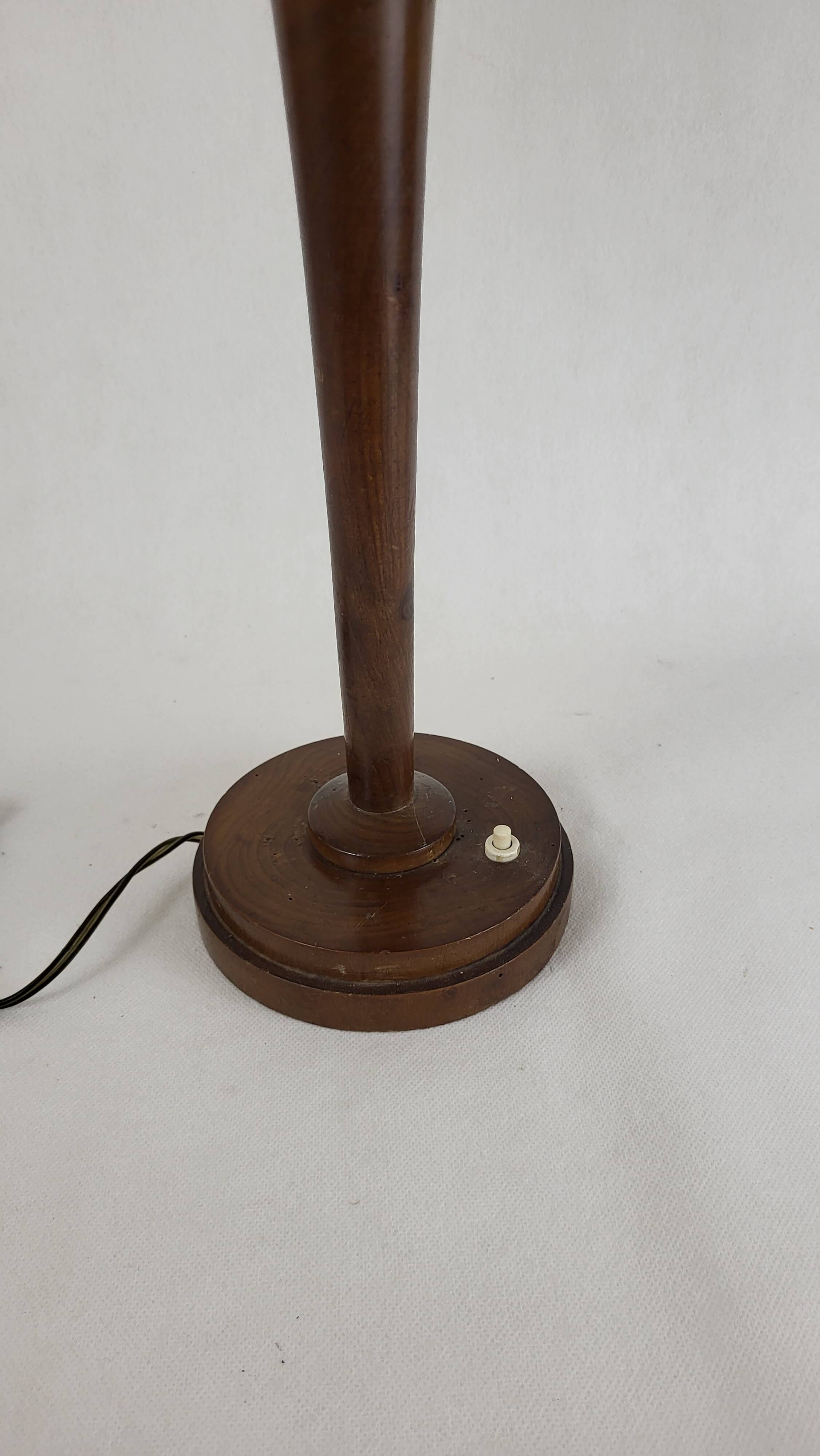 50s wooden lamp
