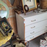 Vintage chest of drawers compass feet