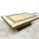 Table basse vintage en laiton par Rodolfo Dubarry, 1970