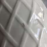 White ceramic vase with floral decoration made in Potugal