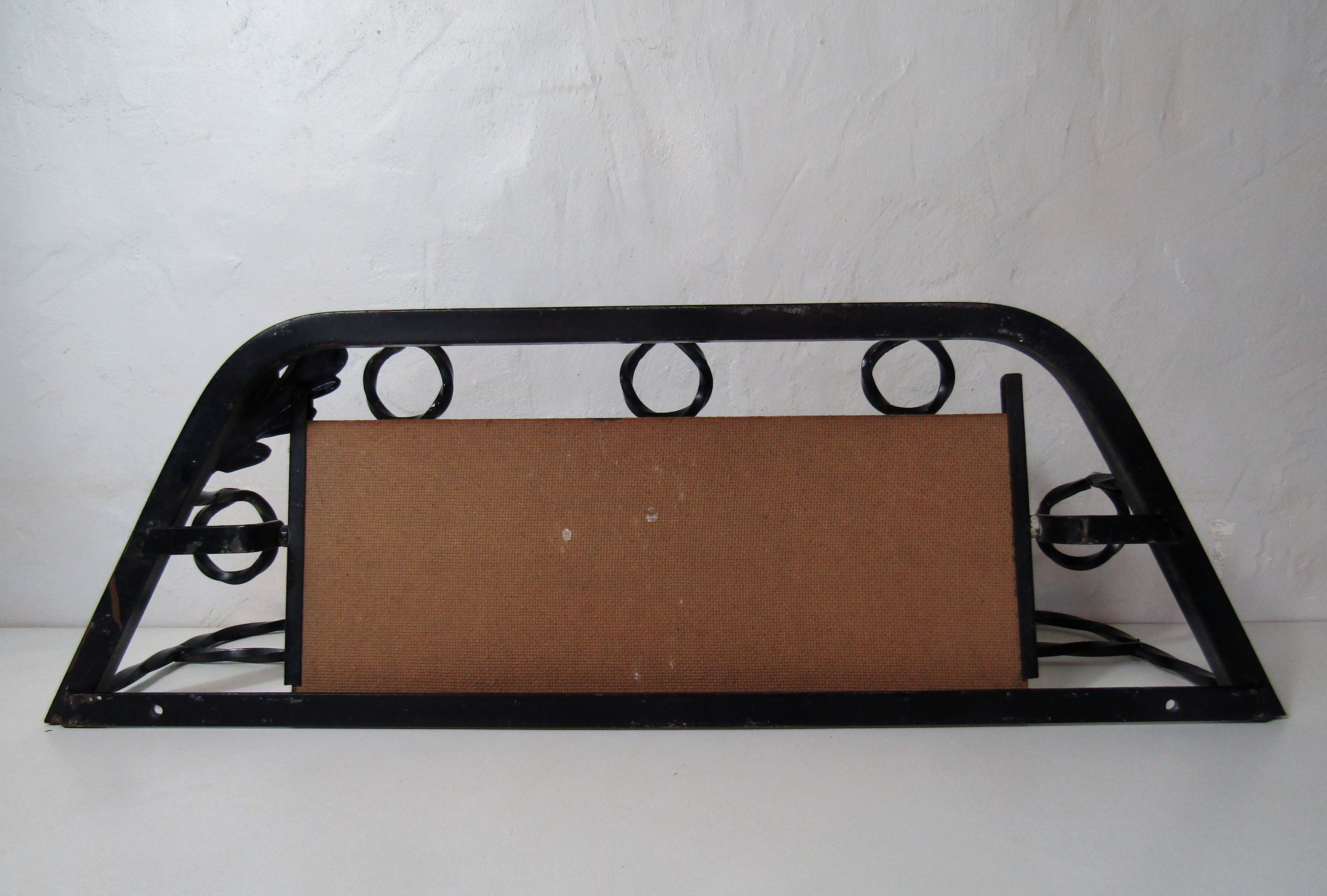 Metal coat door wrought iron