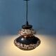 Suspension Fat Lava in ceramic West Germany brown and beige