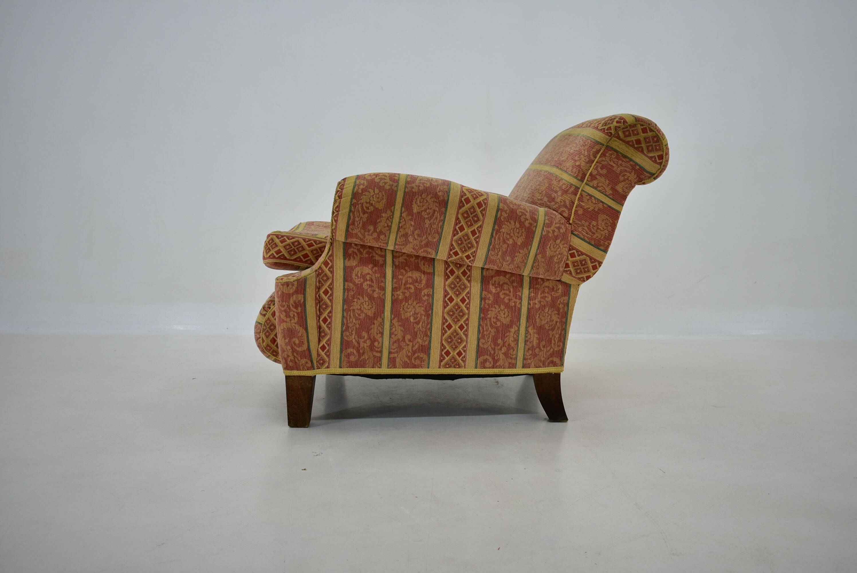 1940s Art Deco Armchair, Czechoslovakia