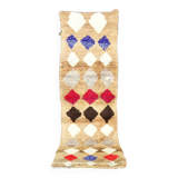 Vintage Moroccan Berber Boujaad rug 343 x 77 cm
