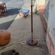 Teak and bronze floor lamp, circa 1960