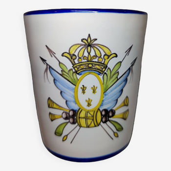 Nevers Montagnon earthenware cup commemorating the Revolution