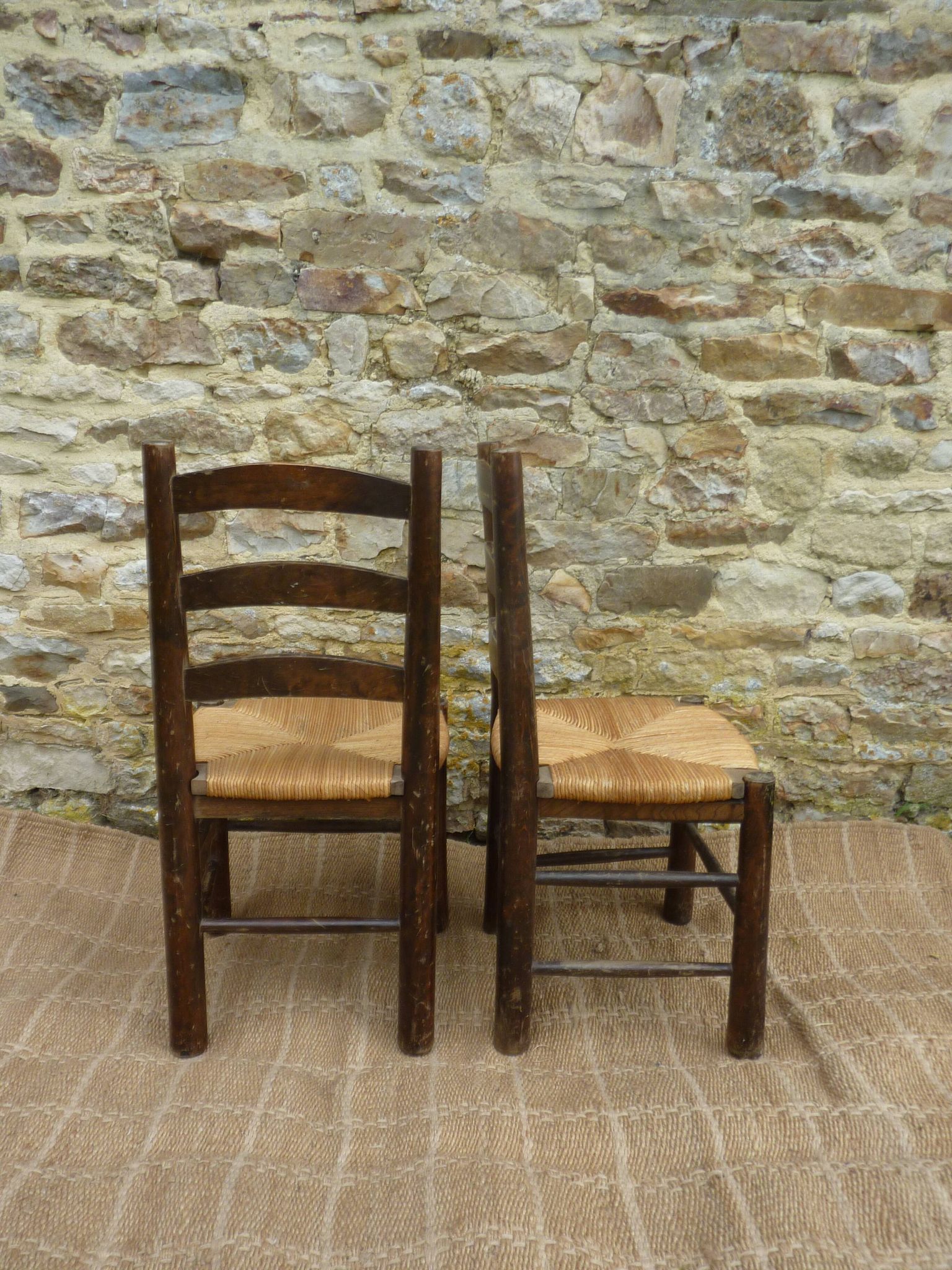Pair of mulched chairs from the 60s