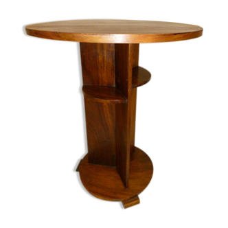 Gueridon art deco Walnut