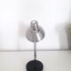 Desk lamp - black and brushed aluminum - 1970