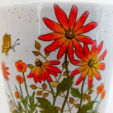 pot or cache stoneware pot decoration flowers