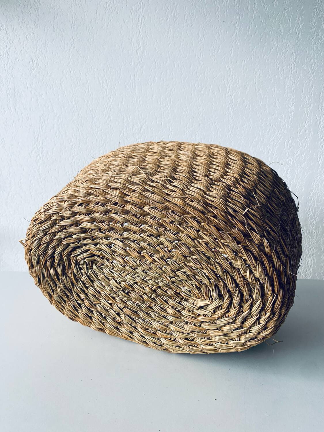 Large woven straw basket