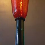 80s Memphis style glass footed vase