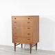 Midcentury Chest of Drawers / Tall Boy in Teak by Nathan. Vintage Modern /