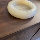 Round stone ashtray