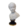 Bust of a young boy in Ternet signed Limoges porcelain biscuit