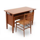 Teak desk with drawers, 1960s
