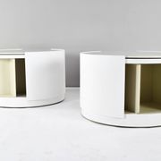 Set of Two Eugenio Gerli Tavolino container girevole T128 Revolver Italy 1969
