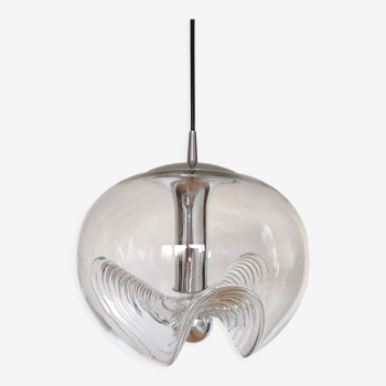 Pendant lamp "futura" by peill and putzler germany 1960s