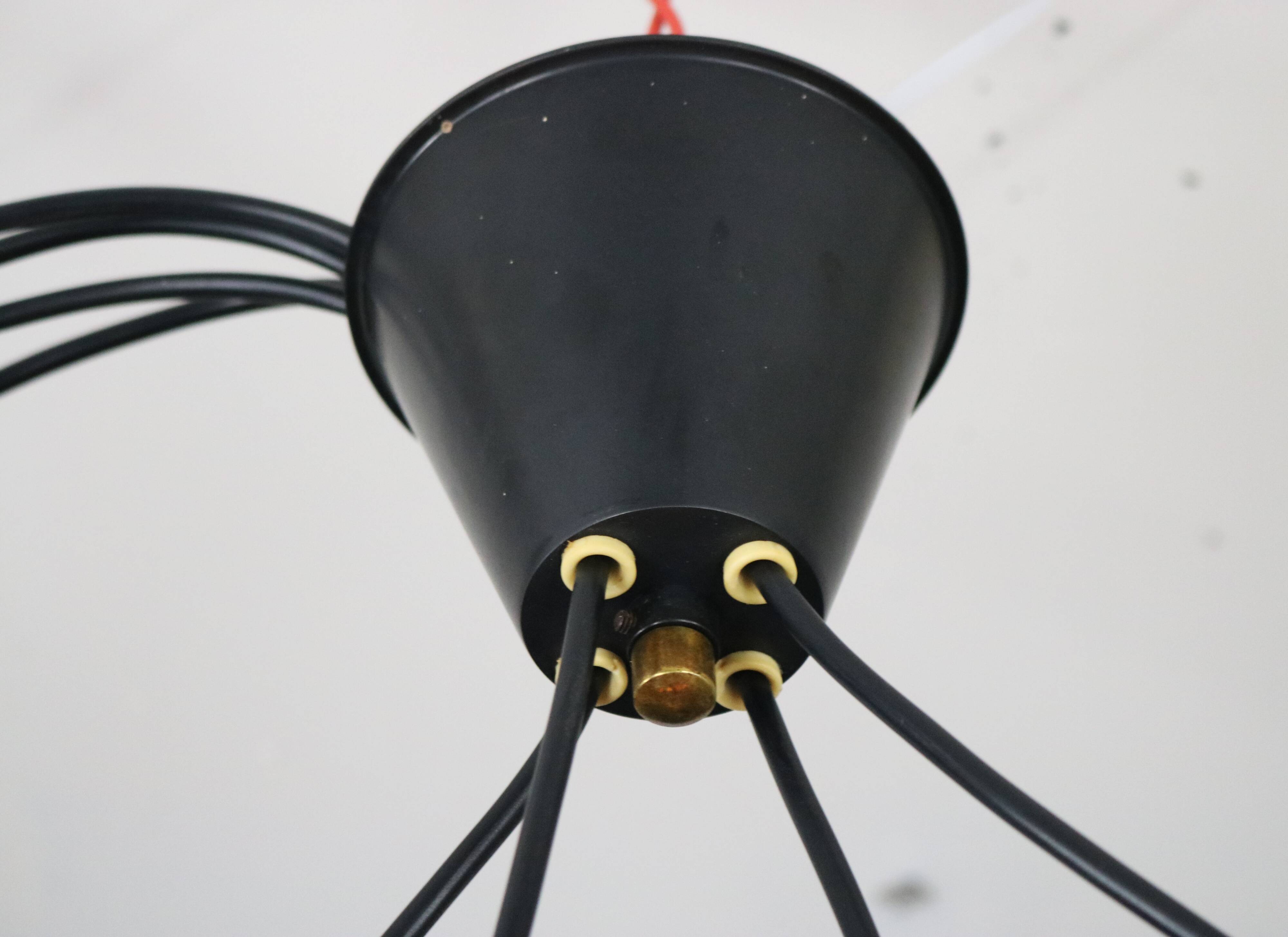 Very rare chandelier by Danish Voss Belysning  - Denmark 1950s