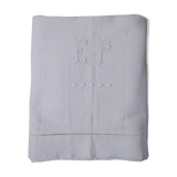 Old white sheet monogrammed E.P embroidered cotton