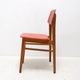 Mid-century colour chair, vintage wooden accent seating, 1960s
