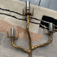 Paire d'appliques en bronze doré Arlus