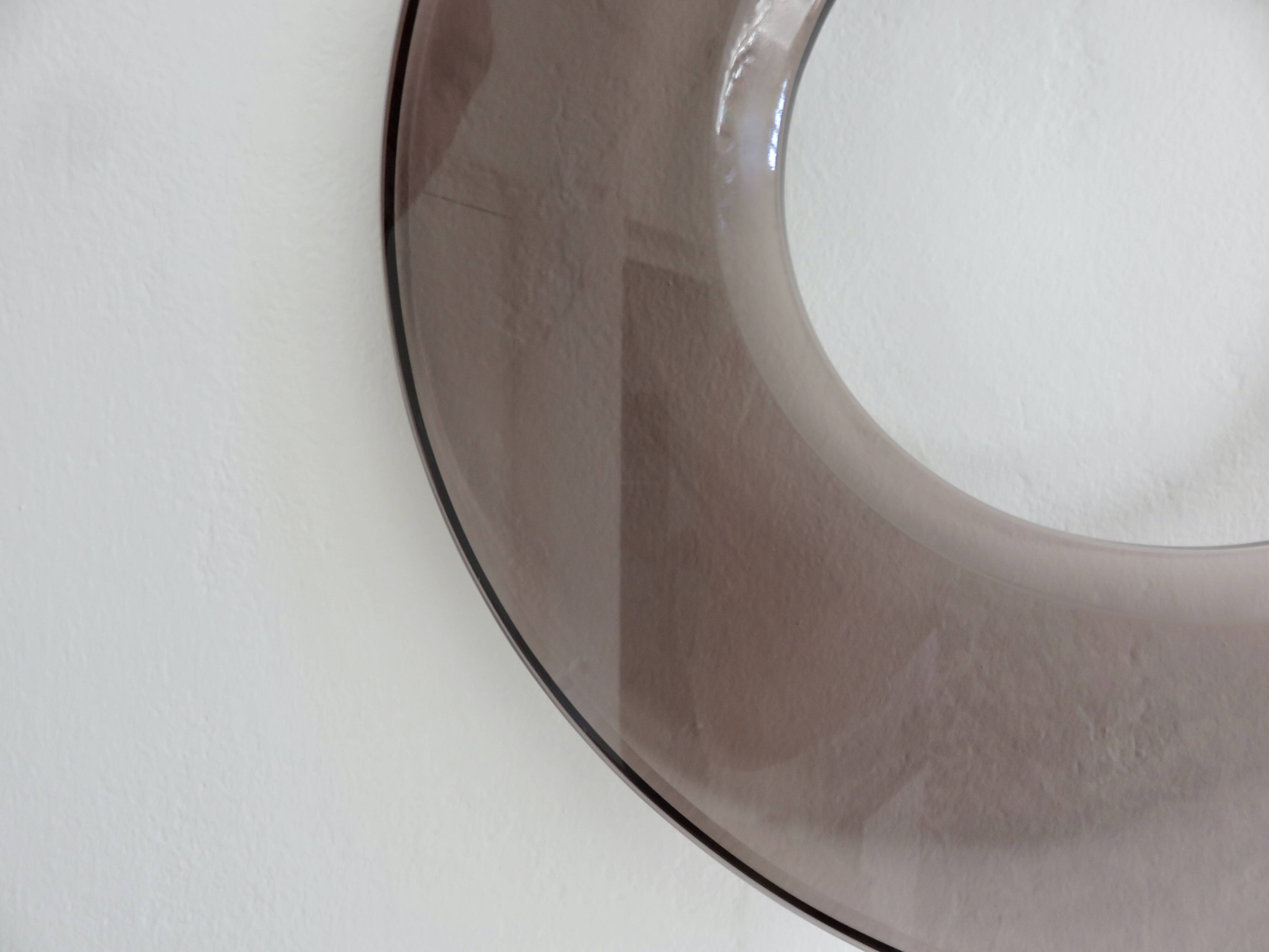 suspension in plexiglass and chrome space age brown mauve colour 70s 80s