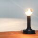 Lampe de table Spirale de l’ère spatiale italienne par Angelo Mangiarotti pour Candle