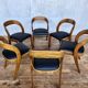 Set of 6 Baumann Gondola bistro chairs in curved wood